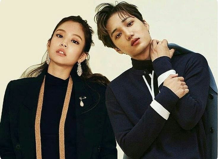 The viral photo in question showed Jennie in front of Kai's birthday banner. 