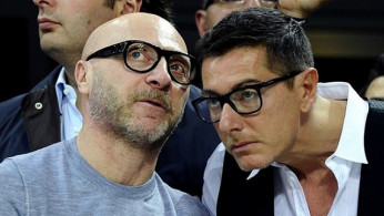 Italian fashion designers Domenico Dolce and Stefano Gabbana