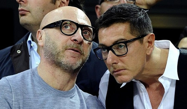 Italian fashion designers Domenico Dolce and Stefano Gabbana