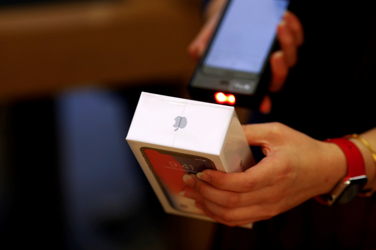 A new iPhone X is sold at an Apple Store in Beijing