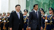President Xi Jinping and Emir Sheikh Tamim bin Hamad Al Thani 