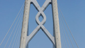 Steel cables of the Hong Kong-Zhuhai-Macau bridge