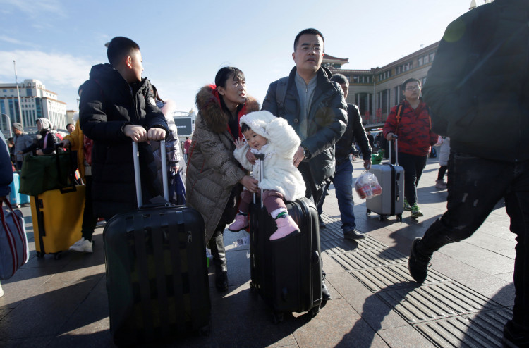 China Lunar New Year Tourists