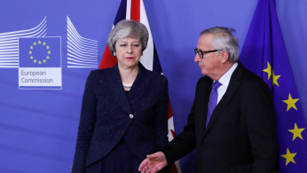 PM Theresa May and EC President Jean-Claude Juncker
