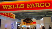 A Wells Fargo stagecoach is seen at the SIBOS banking and financial conference in Toronto, Ontario, Canada. 