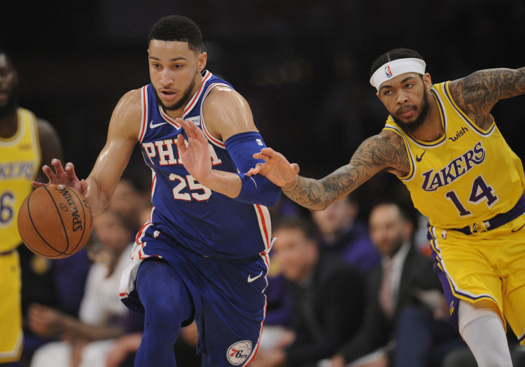 NBA: Philadelphia 76ers at Los Angeles Lakers