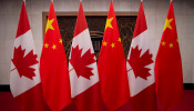 China Canada flags