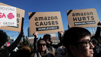 Anti-Amazon HQ2 protesters