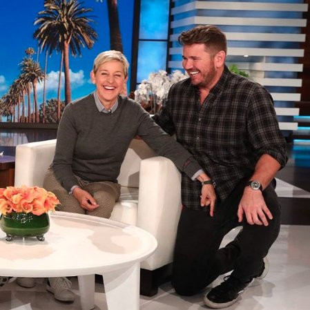 Ellen DeGeneres with Kevin LemanII