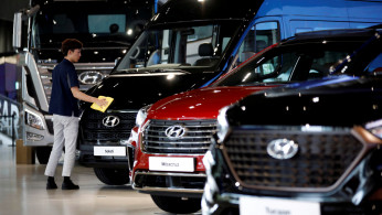 FILE PHOTO - Hyundai Motor's vehicles are displayed at a Hyundai Motorstudio in Goyang