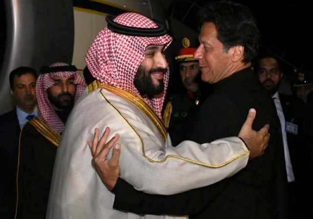 Crown Prince Mohammed bin Salman and Prime Minister Imran Khan