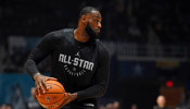 NBA: LeBron James of the Los Angeles Lakers
