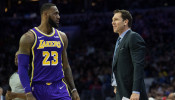 LeBron James and Luke Walton