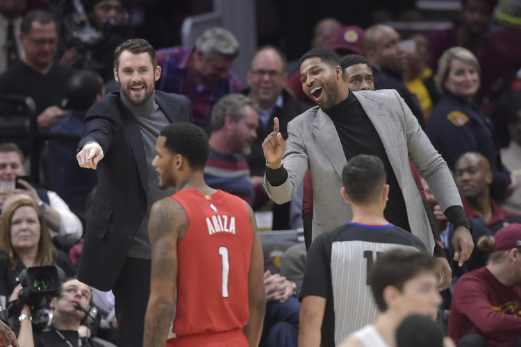 Tristan Thompson and Kevin Love