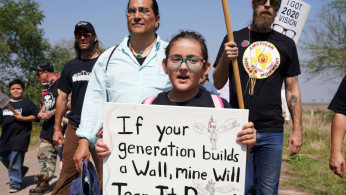 Border wall protesters