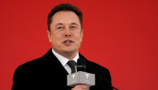 FILE PHOTO: Tesla CEO Elon Musk attends the Tesla Shanghai Gigafactory groundbreaking ceremony in Shanghai