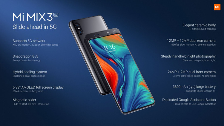 Xiaomi Mi mix 3 5G