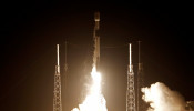 A SpaceX Falcon 9 rocket carrying Israel's first spacecraft designed to land on the moon lifts off on the first privately-funded lunar mission at the Cape Canaveral Air Force Station