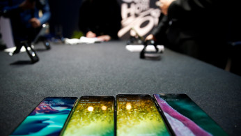 The new Samsung Galaxy S10e, S10, S10+ and the Samsung Galaxy S10 5G smartphones at a press event
