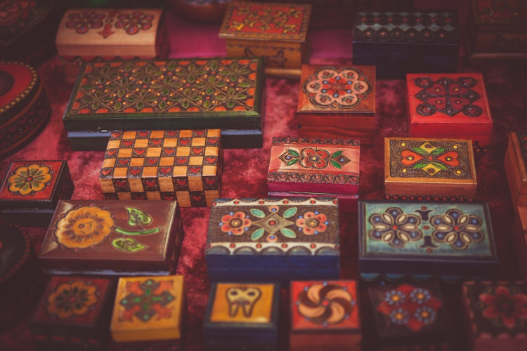 Art boxes.