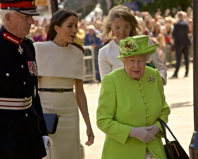 Queen Elizabeth and Meghan Markle