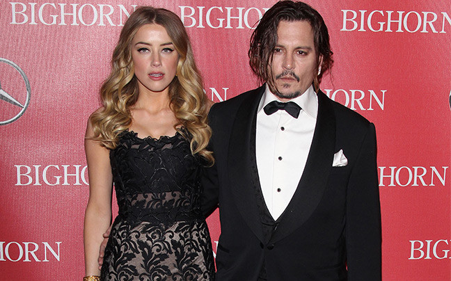 Amber Heard and Johnny Depp