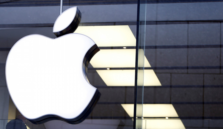 An Apple logo is seen at the Apple store in Munich