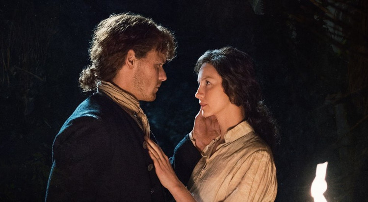 Sam Heughan and Caitriona Balfe