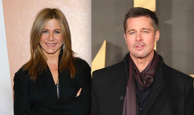 Jennifer Aniston and Brad Pitt