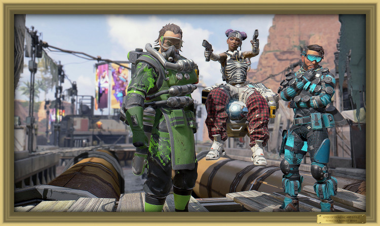 Apex of Generic Art Style evident in Apex Legends battle royale multiplayer game: a conceptual art remix