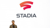 Google CEO Sundar Pichai speaks during a Google keynote address announcing a new video gaming streaming service named Stadia at the Gaming Developers Conference in San Francisco