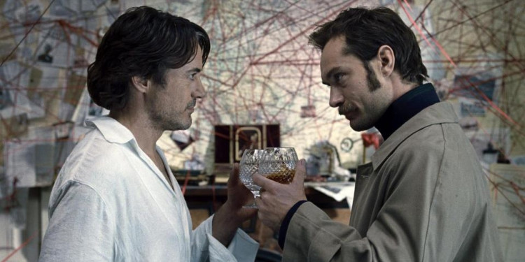 Robert Downey, Jr. and Jude Law