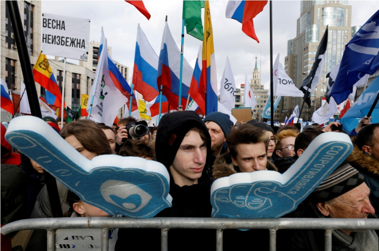 Russian protesters