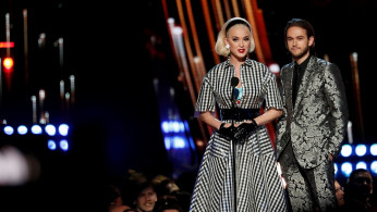 Singers Katy Perry and Zedd present during the iHeartRadio Music Awards in Los Angeles, California, U.S., March 14, 2019. 