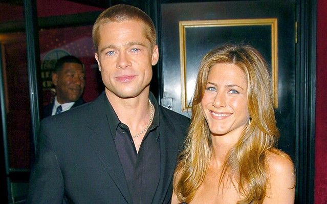 Jennifer Aniston and Brad Pitt
