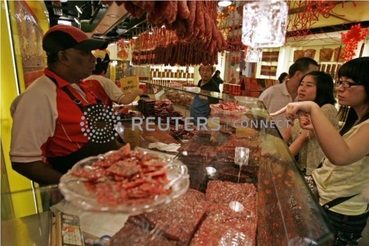 Singapore meat shops