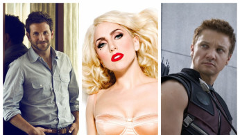 Bradley Cooper, Lady Gaga and Jeremy Renner