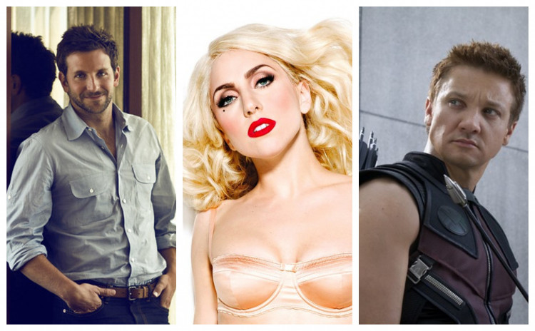 Bradley Cooper, Lady Gaga and Jeremy Renner