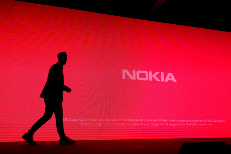 HMD Global Product Officer Juho Sarvikas, walks on the stage during the presentation of the new Nokia 1 Plus during the Mobile World Congress in Barcelona
