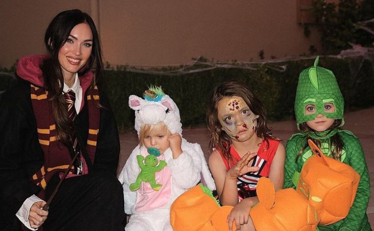 Megan Fox with her children on Halloween