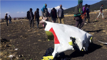 Ethiopian Airlines crash site