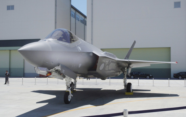 A Japan Air Self-Defense Force's F-35A stealth fighter