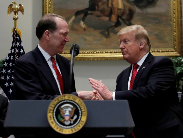 David Malpass and Donald Trump