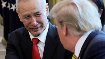 Liu He and Donald Trump
