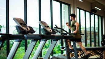 A man on a treadmill