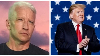 Anderson Cooper and Donald Trump