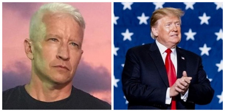 Anderson Cooper and Donald Trump