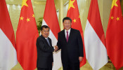 Jusuf Kalla and Xi Jinping