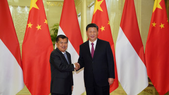 Jusuf Kalla and Xi Jinping