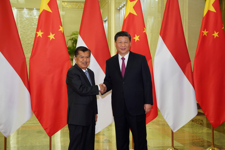 Jusuf Kalla and Xi Jinping